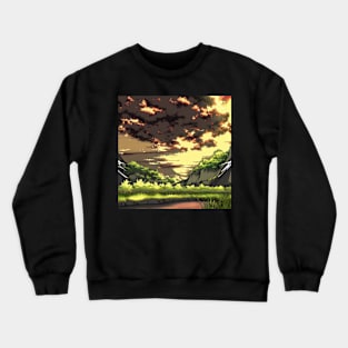 Anime Style Landscape Crewneck Sweatshirt